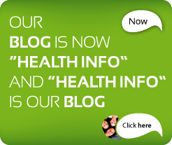 Our Blog is now "Health info". Read more here